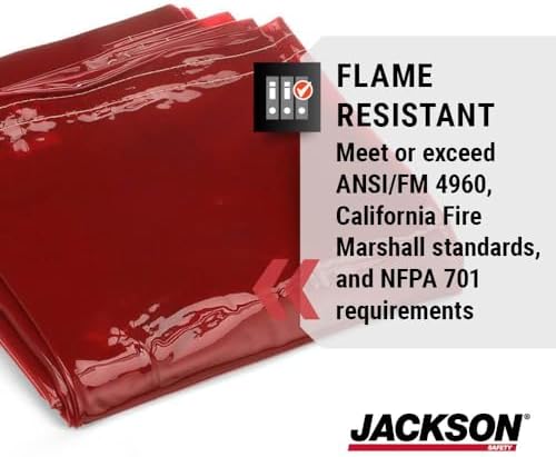 Jackson Safety Transparent Welding Curtain for Sparks & Spatter - NFPA 701