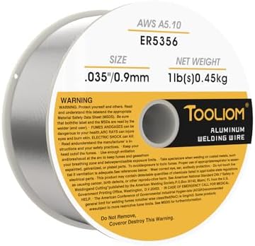 TOOLIOM ER5356 0.035" Aluminum MIG Welding Wire, 1 LB Spool