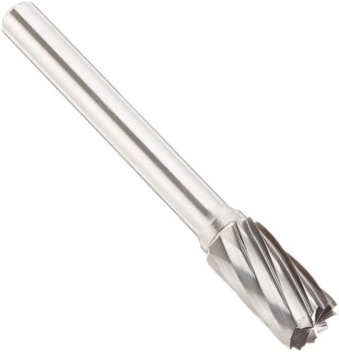 Drill America SB-3NF Carbide Burr/Rotary File Cylindrical None-Ferrous for Aluminum 3/8" Dia. x 3/4" Cut Length with 1/4" Shank and 2-1/2" Overall Length, DUL Series
