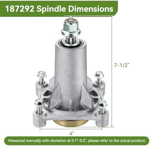187292 192870 587819701 Mower Deck Spindle Assembly 42" 46" 48" 54", 1 Pack