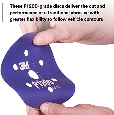 3M Hookit Flexible Abrasive Disc 270J, 34408, 6 in, Dust Free, P1200, 25 disc per carton