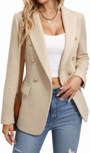 Mina Self 2026 Women's Fall Tweed Blazer Plaid Jacket Business Casual Coat