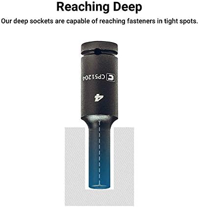 Capri Tools 1/4-Inch Drive Master Impact Socket Set (Shallow & Deep Set / 3/16-9/16 in.)
