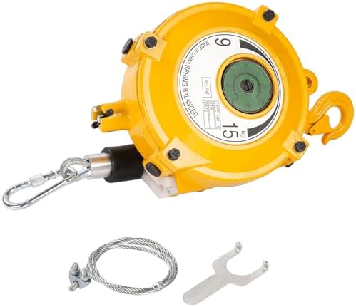 Heavy Duty Spring Balancer 9-15kg (20~33lbs), Tool Hanging Retractor, Retractable Balancer with 1.9m Adjustable Tension Steel Wire Cable, Industrial Tool Hanging Holding Equipment