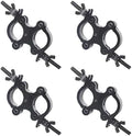 40-52mm (1.57-2.05") Heavy-Duty Truss Clamps (4-Pack), Dual Swivel O-Clamps for Set Up a Stage