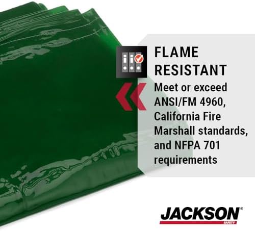 Jackson Safety Transparent Welding Curtain for Sparks & Spatter - NFPA 701