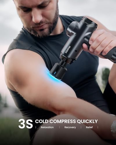 RENPHO Power+ Thermacool Deluxe Massage Gun with Heat and Cold
