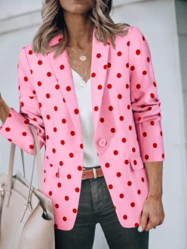 Cicy Bell Womens Casual Blazers Long Sleeve Work Office Suit Jackets Blazer