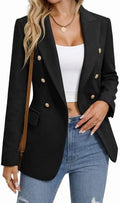 Mina Self 2026 Women's Fall Tweed Blazer Plaid Jacket Business Casual Coat