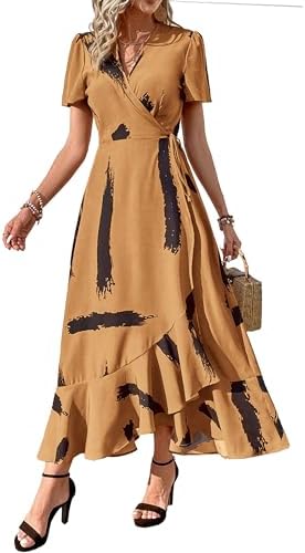 PRETTYGARDEN Women's Boho Floral Summer Maxi Dresses