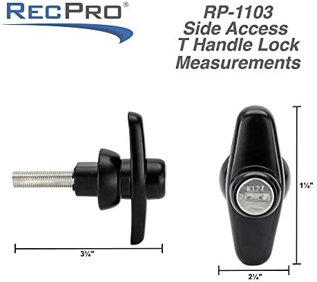RecPro T-500 Truck Cap Lock | LEER & A.R.E. K127 Handle, 5 Pack