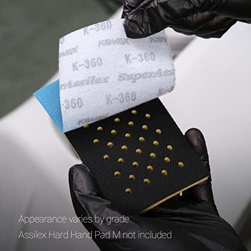 Super Assilex Flexible Sanding Sheets, Ocean K-360, Hook & Loop, 191-1515, 25 Sheets