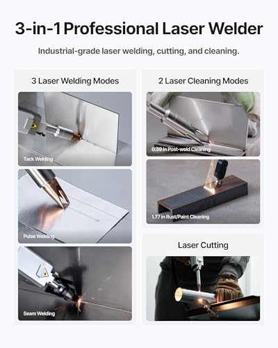 xTool MetalFab 800W 3-in-1 Laser Welding Machine, Welding Cutting Cleaning
