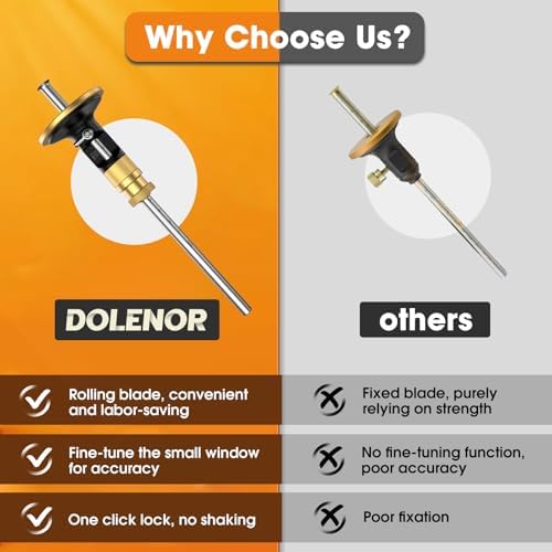 Wheel Marking Gauge Knife Woodworking, Scribe Tool Woodworking, Adjustable 0-12cm, Aluminum & Brass Options, for Parallel Lines, Dovetail Joints & Professional Carpentry (Brass with Fine Adjustment)