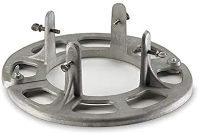 Talboys 716 Aluminum Cylinder Bench Clamp with Safety Message Strap and Chain, 3.25" Length x 5.25" Width x 6.5" Height, 4" to 14" Cylinder Holding Size