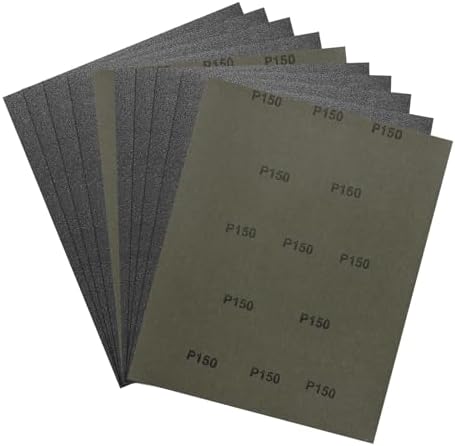 10Pcs Sand Paper 9x11Inch 150Grit Silicon Carbide Sandpaper Sheets