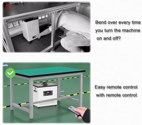 Solder Fume Extractor, 238W Smoke Absorber Air Purifier with HEPA Activated Carbon Filter for Soldering Station, Welding & Laser Engraving, Adjustable Quiet Fan ≤45dB