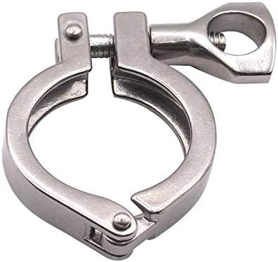 DERNORD Stainless Steel 304 Single Pin Heavy Duty Tri Clamp with Wing Nut for Ferrule TC 1.5'' (Pack of 1)