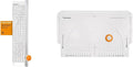 Fiskars Rotary Cutter & Ruler Combo - 24" L x 6" W Fabric Cutter with Gridlines & Fiskars 111310-1004 Fabric Circle Cutter 2"-12"