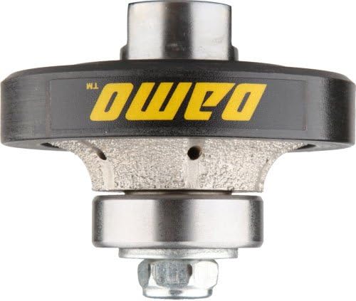 DAMO 3/8 inch Demi Bullnose & Half Bullnose Diamond Hand Profile Wheel, Hand Profiler, Coarse Grit Router Bit, 5/8-11 Thread, for Granite, Concrete, Marble, and Countertop Edge