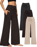 Showitty Wide Leg Pants for Women with Pockets, High Waist Yoga Lounge