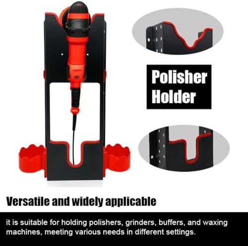 Shkalacar Polisher Holder Wall Mount, Multifunctional Polishing/Grinding Machine Wall Mount Storage Rack for Car Repairs Store & Garage Accessories