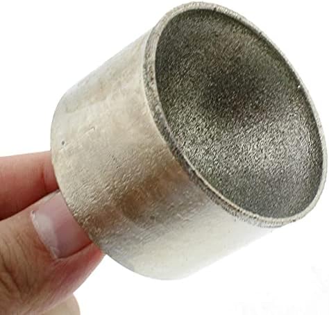 1pc 20-50mm 3/4"-2" Grit 80 Diamond Mounted Point SPHERICAL CONCAVE Head Grinding Bit Jade Carving Tools Sculpturing Bead Stone Gems,Diameter 48mm