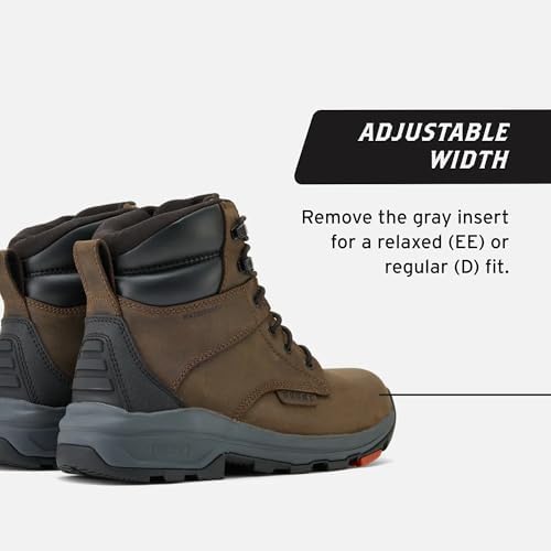 BRUNT Men's Kasparian (Comp Toe) - 6" Lightweight Waterproof Safety Toe Work Boot - EH Rated - Slip + Oil Resistant