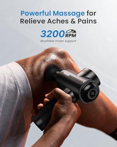 RENPHO Active Massage Gun Deep Tissue, Percussion Handheld Neck Massager