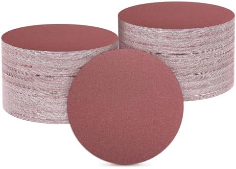 HARFINGTON 100 Pcs 2 Inch Sanding Discs 150 Grit Red Aluminum Oxide