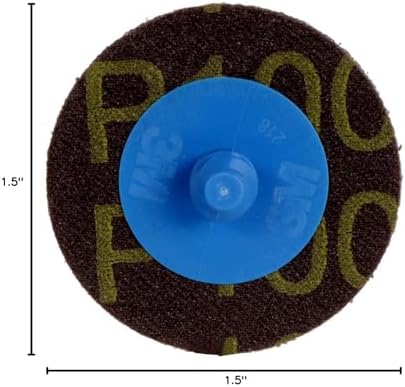 3M Roloc Disc, 361F, P100 YF-Weight, TR, 1-1/2 in, Die R150S