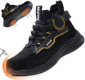 LAoutun Steel Toe Shoes for Men Work Shoes Safety Sneakers Lightweight