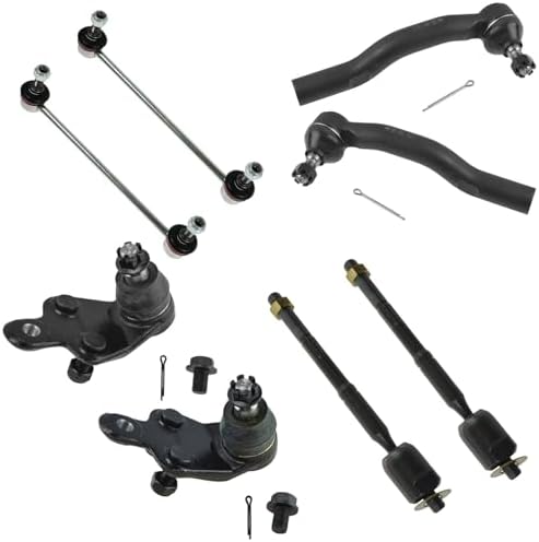 TRQ Front Steering & Suspension Kit Ball Joint Sway Bar Stabilizer Link Tie