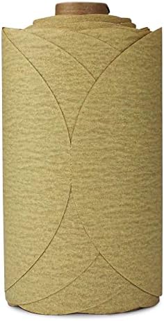 BHA 6" Gold PSA Sanding Discs for DA Sander, 120 Grit - 100 Pack