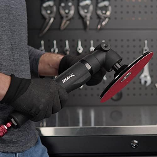 EMAX 7" Air Angle Sander, Soft-Touch 3 Finger Trigger, 5,000 Max RPM
