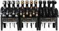 Wheeler 30 Piece SAE/Metric Hex and Torx P-Handle Set for Pistol Rifle Handgun Gunsmithing Rebuild and Maintenance, Black, Yellow, Gray