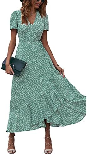 PRETTYGARDEN Women's Boho Floral Summer Maxi Dresses