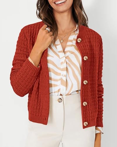 PRETTYGARDEN Women's Fall Lightweight Cardigan Sweaters