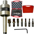 MT2 Rotary Broach Tool Holder with Square Broach Set (Imperial) – Manual Offset Design, Tailstock Angle Required, Complete Kit