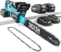 SEESII 40V Electric Chainsaw Cordless 18-Inch with 2 x 5.0Ah Batteries