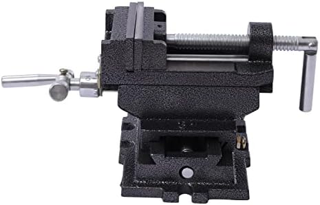 3-Inch Cross Slide Vise Drill Press Milling Vise, 3" Jaw Width, X-Y Compound Vise 2 Way Heavy Duty Bench Mount Clamp Machine Vice Holder Clamping Tool Workholding Milling Device