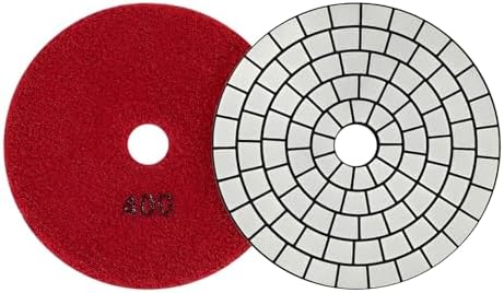 Electroplated Diamond Sanding Pad, 400Grit 5inch 125mm Grinding Disc Hook and Loop Backing for Stone Tile Glass Trimming & Metal Polishing & Wood Sanding (1 Piece)
