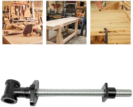 Vise Screw, DIY Vise Tool, Workbench Vise Screw, DIY Vise Tool,Solid Steel Main Screw with a Cast Iron Body Construction