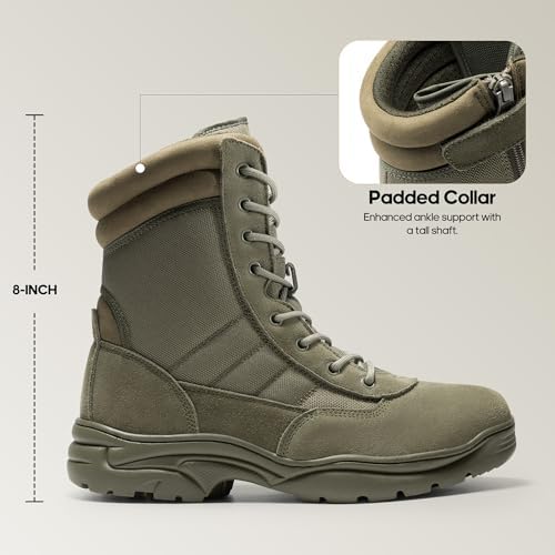 NORTIV 8 Men's Military Tactical Work Boots