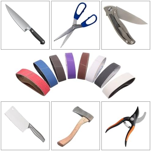 1.2 x 13 Inch Replacement Knife Sharpener Sanding Belt, 16 Pack