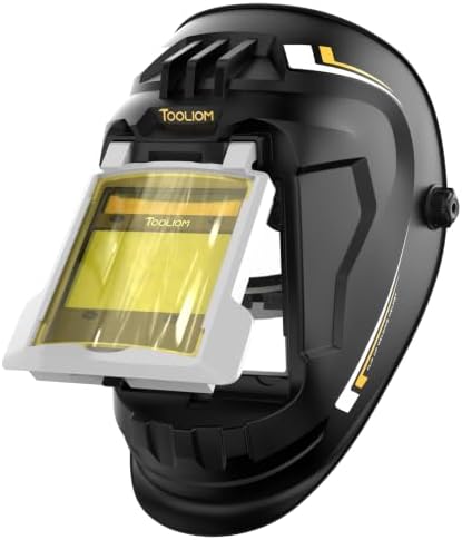 TOOLIOM Auto-Darkening True Color Welding Helmet with 4 Arc Sensors