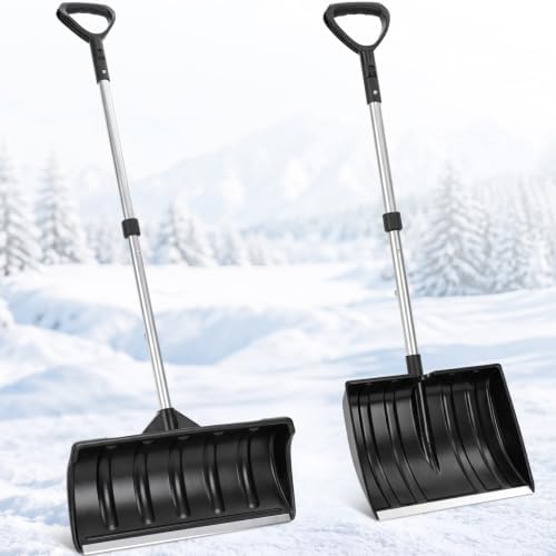 22" Wide Snow Pusher and Snow Scoop Shovel Set