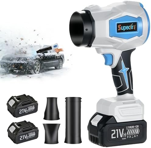 Cordless Leaf Blower, 20V Electric Handheld Leaf Blower and Charger,650CFM 288MPH, 6 Speed Modes,Lightweight Battery Powered Blower for Blowing Leaves, Dust, Snow, Patio Yard Lawn Care Grey