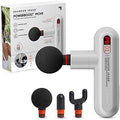 Sharper Image Powerboost Move - Mini Percussion Massage Gun| 4 Attachments, 4 Speeds, FSA Eligible| Full Body Back & Shoulder Massager| Deep Tissue Muscle Recovery| Portable Pain Relief Massage Tool