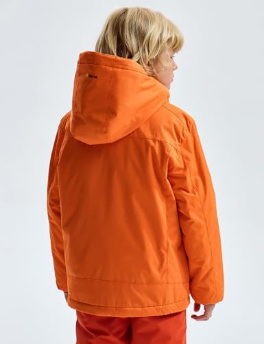 GEMYSE Boy's Waterproof Ski Snow Jacket Fleece Kids Winter Coat with Hood